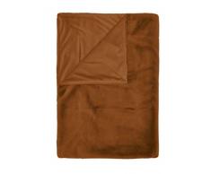 ESSENZA Furry Plaid, Leather Brown, 150 cm x 200 cm