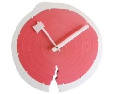 Technoline WT 4050 Horloge Murale à Quartz Design en Forme de Tronc darbre, Rose