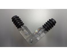 Gardinia Raccord dangle pour Tringle Ã Rideaux Ã 16 mm Transparent 10,5 cm, abs