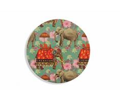 Villa dEste Home Tivoli Maraja Dessous de Plat, Rond, Grand, céramique, Multicolore