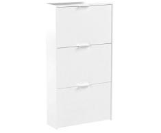 Générique Klum Meuble a Chaussures 3 P Blanc Brillant 102cm