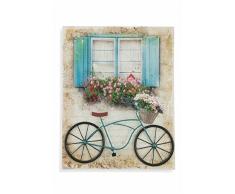 Villa dEste Home Tivoli Toile Pop Art 3D vélo avec fenêtre, Bois + métal, Multicolore