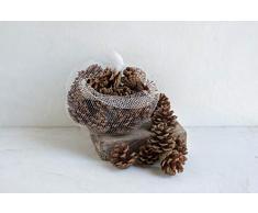 LUXE LODGE Sac de pin pour décorer la Table, Bois, Unique