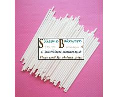 Misterchef 10,2Â cm V2Â 1Â x Lot de 100Â bÃ¢tons de sucettes, Blanc