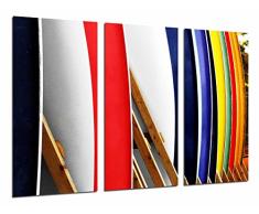 Tableau Moderne Photographique, Impression sur bois, Surfboard Couleurs, Surf, Sport, 97 x 62 cm, ref. 26702