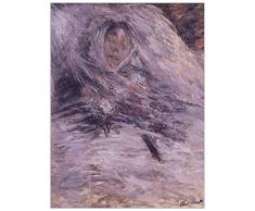 ArtPlaza Claude-Camille Monet sur Son lit de Mort Panneau DÃ©coratif, Bois, Multicolore, 90 x 1,8 x 120 cm