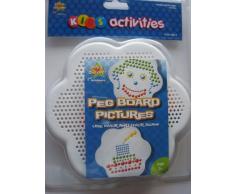 Play & Discover Peg Board Photos Planche Ã Pinces Ã Linge Pinces et 100Â Plus 3Â Tailles dans Blister Pack