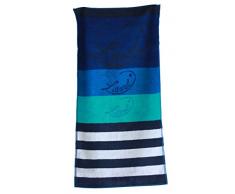 Littoral Serviette de Toilette, Coton, DÃ©gradÃ© de Bleus, 100x50x1 cm