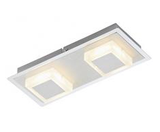 Briloner Leuchten 3532-021 plafonnier, Spots, Lampe Salon, Applique LED, Métal, 5 W, Chrome