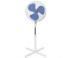 Bestron Ventilateur sur pied oscillant, Hauteur : 122 cm, Ø 45 cm, 45 W, Blanc