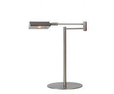 Lucide 19665/09/12 Lampe de bureau, Métal, 9 W, Chrome Dépoli