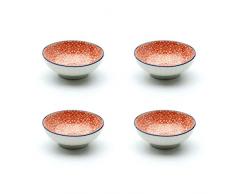 Creatable 21156 Service de vaisselle, lot de 4, Rouge