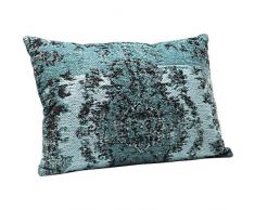 Kare Design Kelim Pop Coussin décoratif pour canapé Gris 60 x 40 cm, Türkis, 60x40 cm