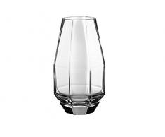 Pasabahce Facet Vase, Verre, FoncÃ©/Transparent