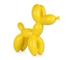 World Art Grand chien ballon Sculpture En Résine, Multicolore, 62x64x23 Cm