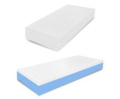 miasuite i sogni italiani Matelas Simple en Mousse à mémoire de Forme, Tissu Anti-Stress, régénérant, Dispositif médical, 80 x 195 x 20 cm