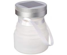 Maniska - Lanterne solaire pliable Plastique/Silicone Blanc - un thumbsUp! BRAND - 1001676