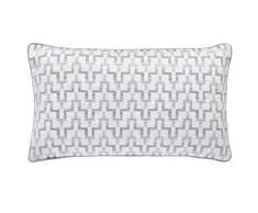 Peacock Blue Hotel Coussin Blanc Reece 30 x 50 cm