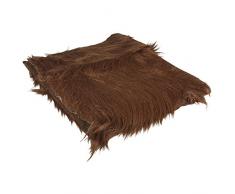 Rayher 5301105 cheveux longs peluche 7 cm Sacs et 1 Découpe 30 x 48 cm Marron foncé