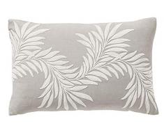 Morris & Co Pure Honeysuckle & Tulip Coussin Gris Clair Bleu 50 x 30 cm