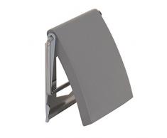 MSV 140403 Porte Rouleau Papier WC Gris et INOX, MDF