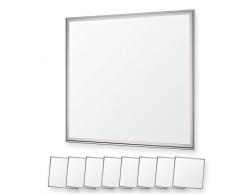 8x LEDVero 60x60 Panneau Ultraslim de LED - 36W, 3000lm, 4500K Plafonnier encastré avec clips de montage et transformateur EMV2016 - blanc neutre