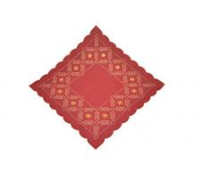 Bellanda Chemin de Table, Polyester, Rouge foncé, 60 x 60 x 0,5 cm
