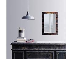 Bonamaison DÃ©coration Murale Impression sur Miroir EncadrÃ© sur Toile, Dimensions: 40 x 60 Cm - ConÃ§u et fabriquÃ© en Turquie