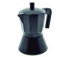 Jata Hogar Cafetière Italienne Full Induction, Aluminium, Noir, 18.399999999999999 x 14.5 x 24.5 cm