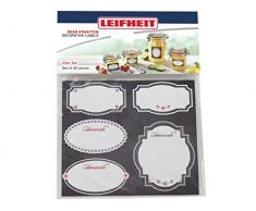 Leifheit 3218 Ãtiquettes de décoration pour bocaux de stérilisation blanc - noir
