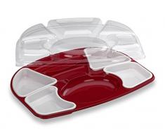 GUILLIN - SELFIPACK PRP7KRB CARTON DE 30 Kit Plateau Repas Prestige 7 Compartiments, Plastique, Multicolore, 42 x 32,6 x 7,5 cm