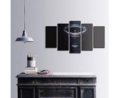 Bonamaison DÃ©coration Murale Ensemble de 5 Impression sur Toile, Dimensions: 100 x 60 Cm - ConÃ§u et fabriquÃ© en Turquie