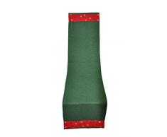 Bellanda Chemin de Table Polyester, Vert, 160 x 40 x 0,5 cm