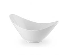 H&H Table Hotelware Bol Ovale, 26, Porcelaine, Blanc, 20Â x 27Â x 14Â cm