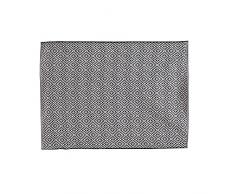 THE HOME DECO FACTORY HD5007 Tapis, Coton, Noir Blanc, 170 x 120 x 0,5 cm