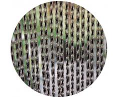 La Tenda Rideau de Porte Transparent Noir 100 x 230 cm