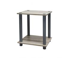 ZONS Meuble de Rangement en Poly-Tube Gris 12MM 34X29.54XH41cm