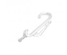 GARDINIA GlissiÃ¨re Ã Clipser pour Tringle Ã rideaux Perfectline - 20 PiÃ¨ces - Plastique - Transparent