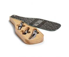 Lot de 4 Verres à vin en Caoutchouc et Acier Inoxydable