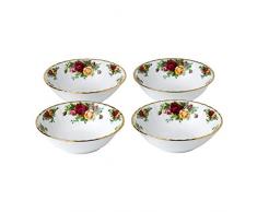 Royal Albert 1051424 Lot de 4 bols en porcelaine Motif roses