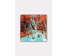 Bonamaison Horloge Murale en MDF, Multicolore, 30 x 30 cm