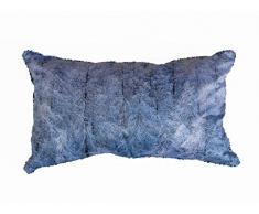 Coussin 25 x 40 cm déhoussable - Thème Neige et Montagne - couleur Blanc - Photo dart by Isabelle Delbecque