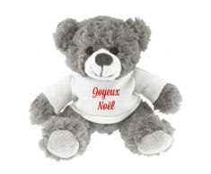 Peluches Lot 12 Ours Gris Tee Shirt Blanche Bonne NoÃ«l Polyester Multicolore Taille Unique