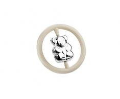 Zilverstad Hochet avec ours en anneau 7,5 cm lourds B90 Plaqué argent