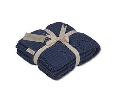 Spring colors Plaid Bleu Marine 130Â x 170Â cm