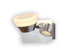 LED decore Nadine W applique murale chromé, 6 W, chrome, 11 x 7 cm