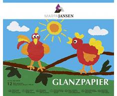 MarpaJansen 506.120-00 Cahier de papier brillant avec gomme Format A4 12 feuilles 80 g/mÂ² Multicolore Taille unique