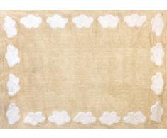 Aratextil Nuage Tapis Enfant, Coton, Beige, 120Â x 160Â cm