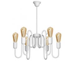 Homemania Lampe Ã suspension W53xd53xh61 cm Blanc