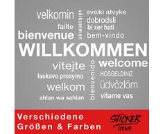 Graz Design Sticker Mural repositionnable Motif cÅurs Blanc 75 x 52 cm